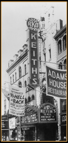 Historic photo of the RKO Marquee
