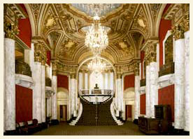 The Grand Lobby in the Boston Opera House