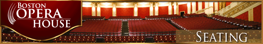 Seating Charts for the Boston Opera House